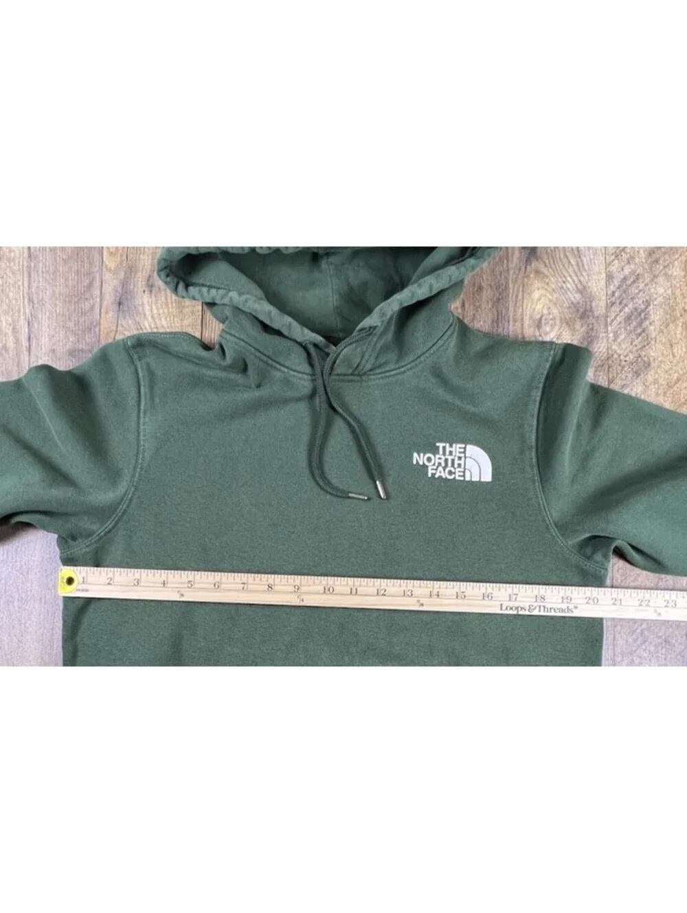 The North Face Hoodie Mens S Green Box NSE Pullover Graphic Sweatshirt A7UNS